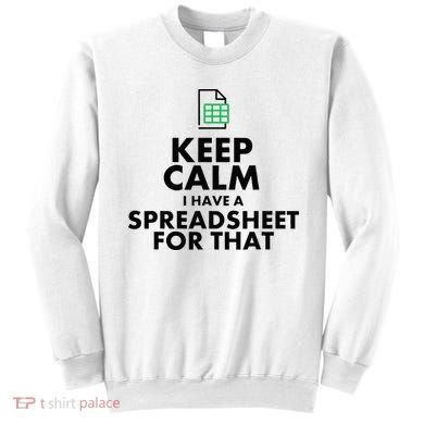 Funny Excel Spreadsheets Lover Gift Accountant Sweatshirt