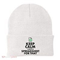 Funny Excel Spreadsheets Lover Gift Accountant Beanie thumb 0