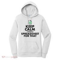 Funny Excel Spreadsheets Lover Gift Accountant Women's Hoodie thumb 0