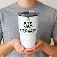 Funny Excel Spreadsheets Lover Gift Accountant Tumbler thumb 2