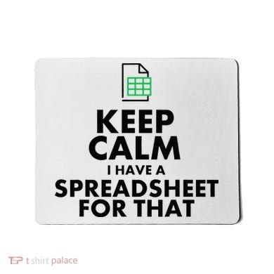 Funny Excel Spreadsheets Lover Gift Accountant Mousepad