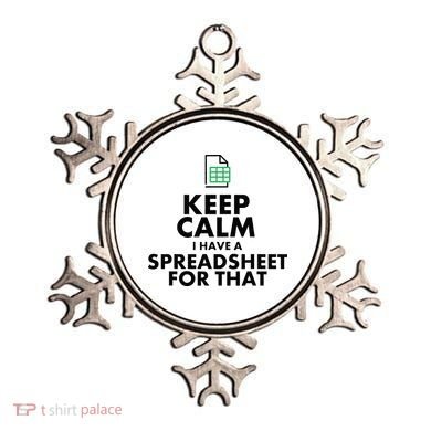 Funny Excel Spreadsheets Lover Gift Accountant Ornament