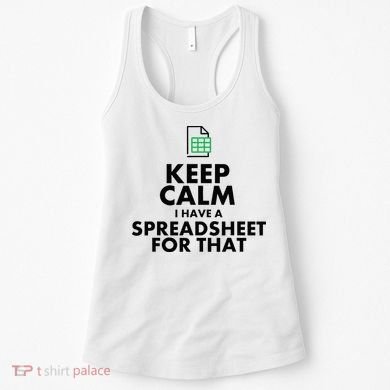 Funny Excel Spreadsheets Lover Gift Accountant Women's Tank Top