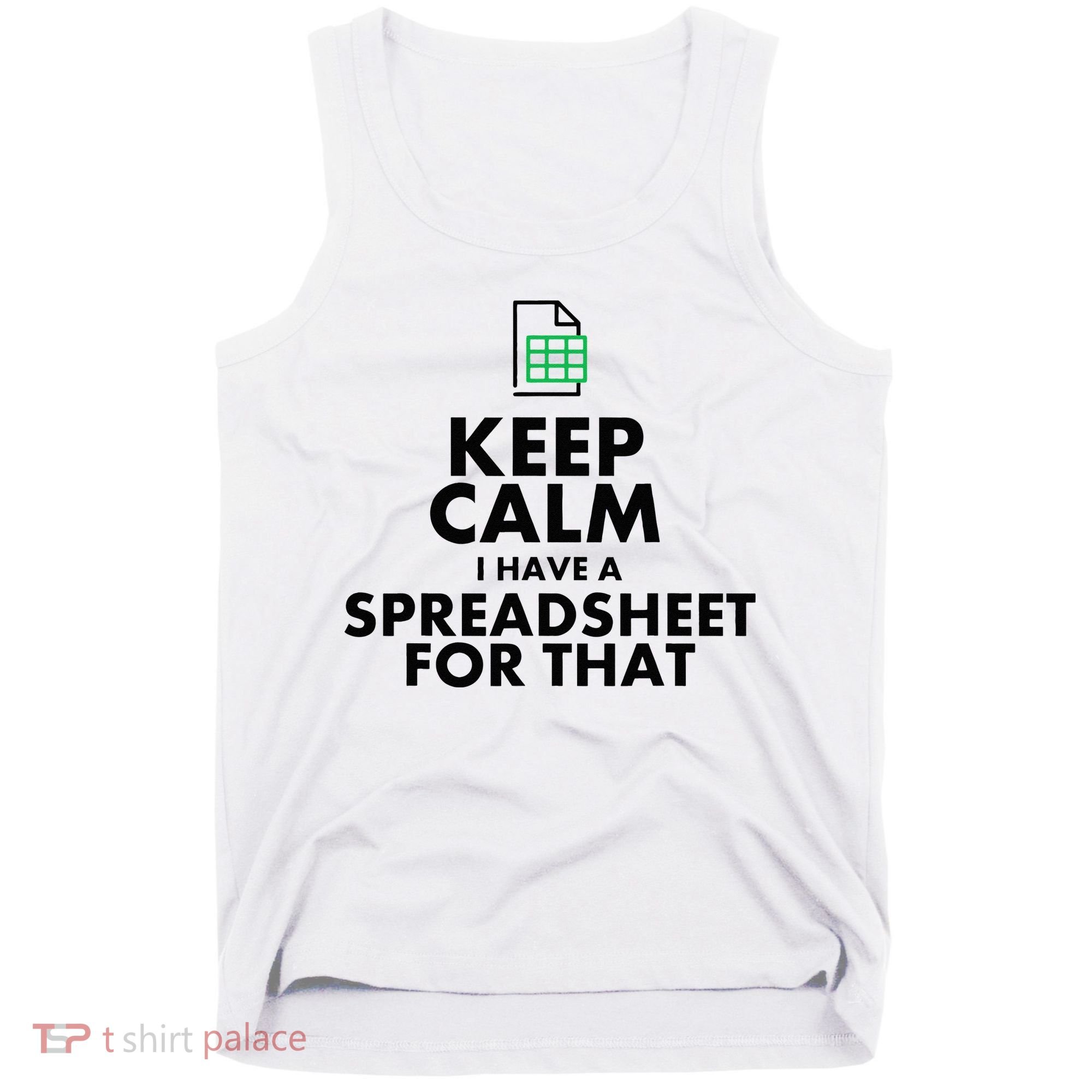 Funny Excel Spreadsheets Lover Gift Accountant Tank Top