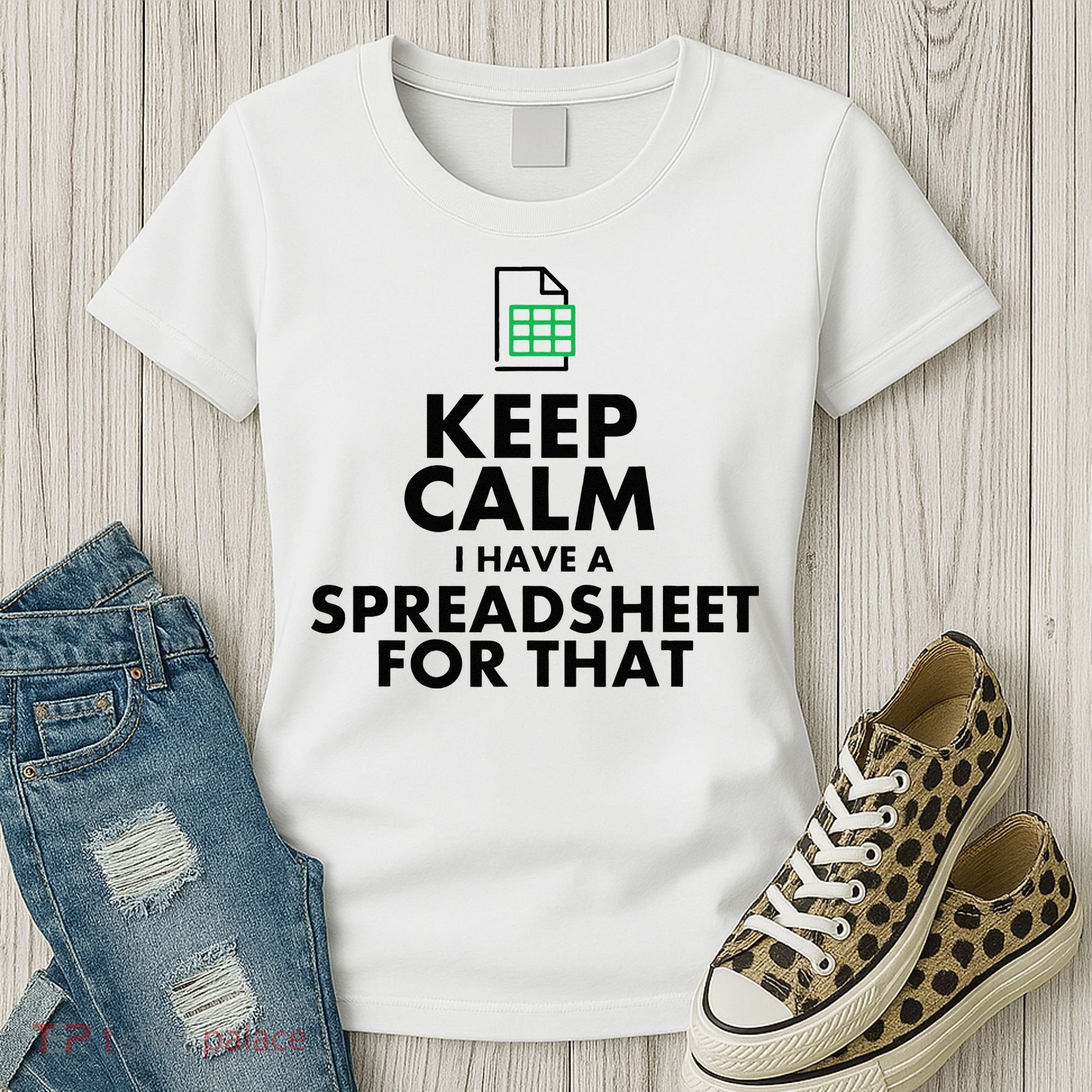 Funny Excel Spreadsheets Lover Gift Accountant Women's T-Shirt