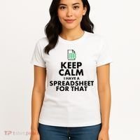 Funny Excel Spreadsheets Lover Gift Accountant Women's T-Shirt thumb 4