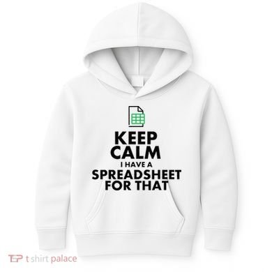 Funny Excel Spreadsheets Lover Gift Accountant Kids Hoodie