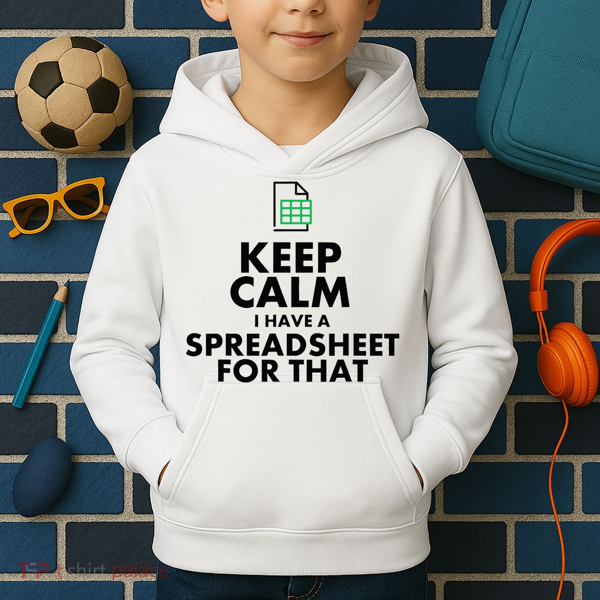 Funny Excel Spreadsheets Lover Gift Accountant Kids Hoodie