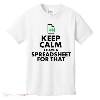 Funny Excel Spreadsheets Lover Gift Accountant Kids T-Shirt