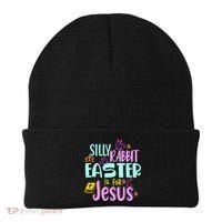 Funny Easter Sunday Silly Rabbit Easter Is For Jesus Beanie thumb 0