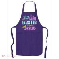 Funny Easter Sunday Silly Rabbit Easter Is For Jesus Apron thumb 0