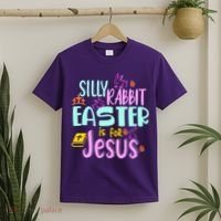 Funny Easter Sunday Silly Rabbit Easter Is For Jesus T-Shirt thumb 2
