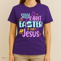 Funny Easter Sunday Silly Rabbit Easter Is For Jesus T-Shirt thumb 4