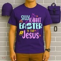 Funny Easter Sunday Silly Rabbit Easter Is For Jesus T-Shirt thumb 6