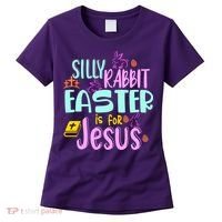 Funny Easter Sunday Silly Rabbit Easter Is For Jesus Women's T-Shirt thumb 0