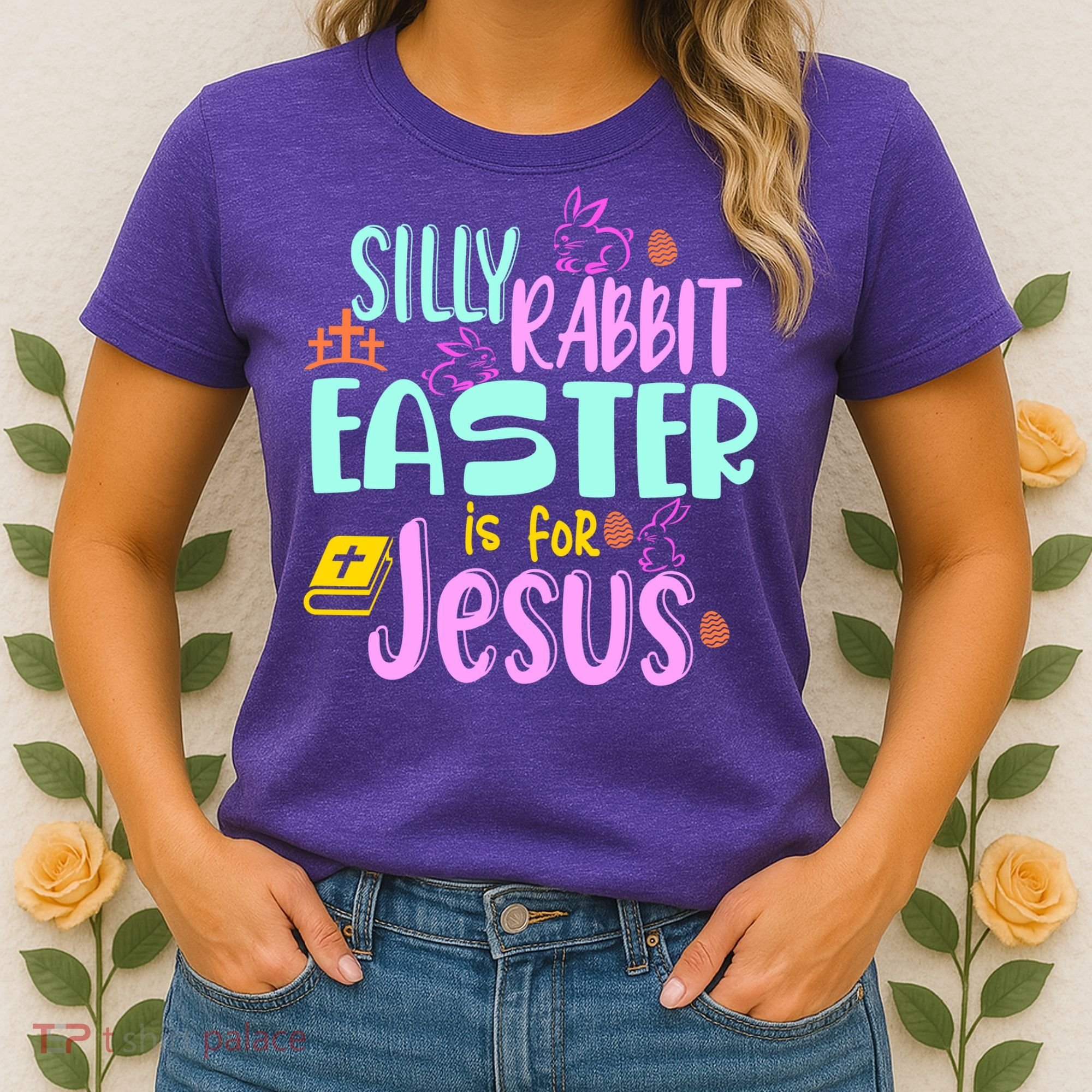 Funny Easter Sunday Silly Rabbit Easter Is For Jesus Women's T-Shirt