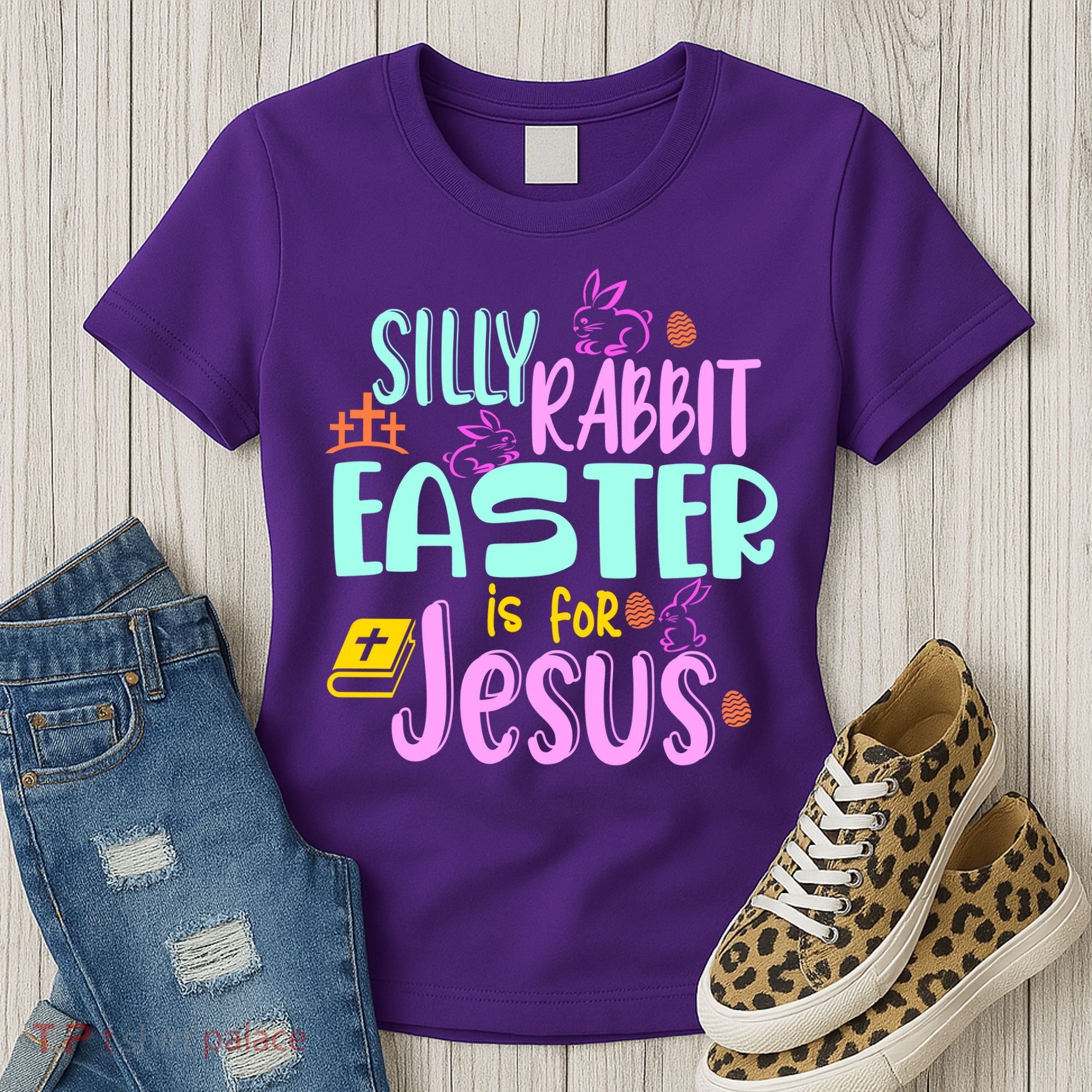 Funny Easter Sunday Silly Rabbit Easter Is For Jesus Women's T-Shirt