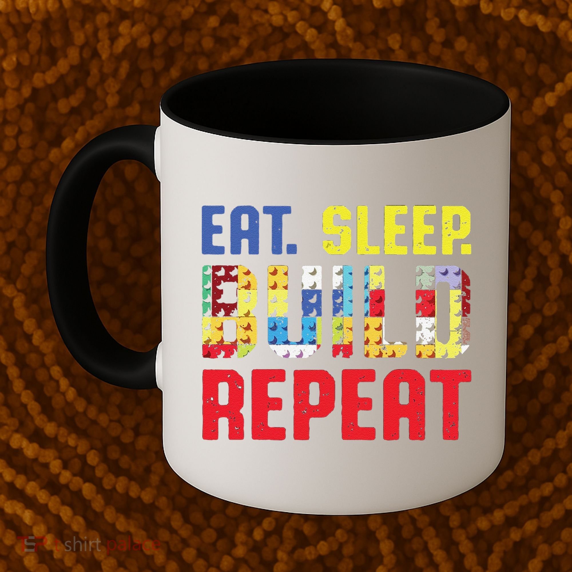 Funny Eat Sleep Build Repeat Building Funny Builders Coffee Mug