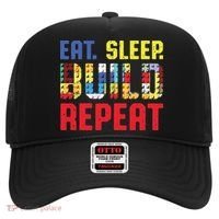 Funny Eat Sleep Build Repeat Building Funny Builders Hat thumb 0