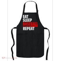 Funny Eat Sleep Baseball Repeat Gift Apron thumb 0