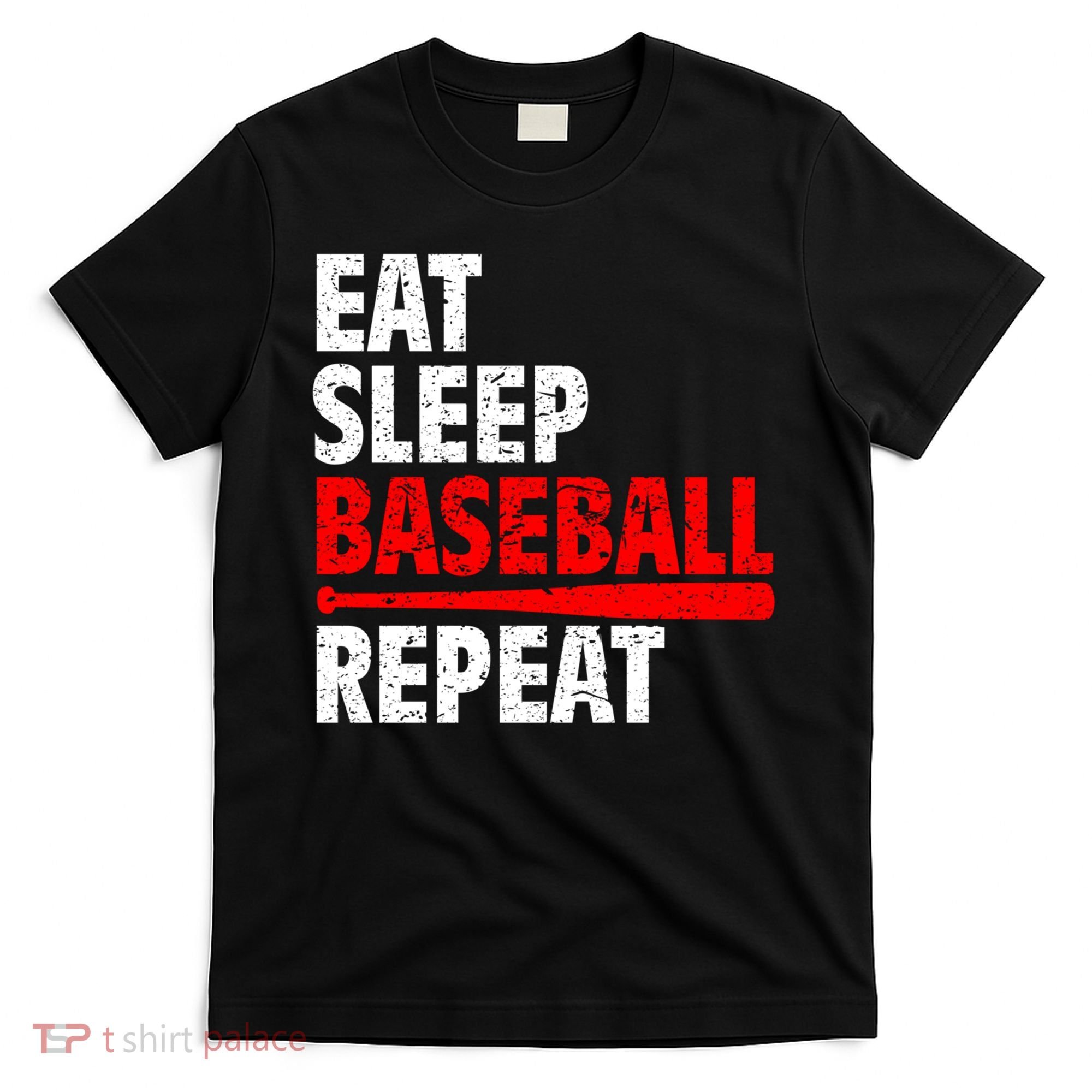Funny Eat Sleep Baseball Repeat Gift T-Shirt