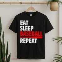 Funny Eat Sleep Baseball Repeat Gift T-Shirt thumb 2