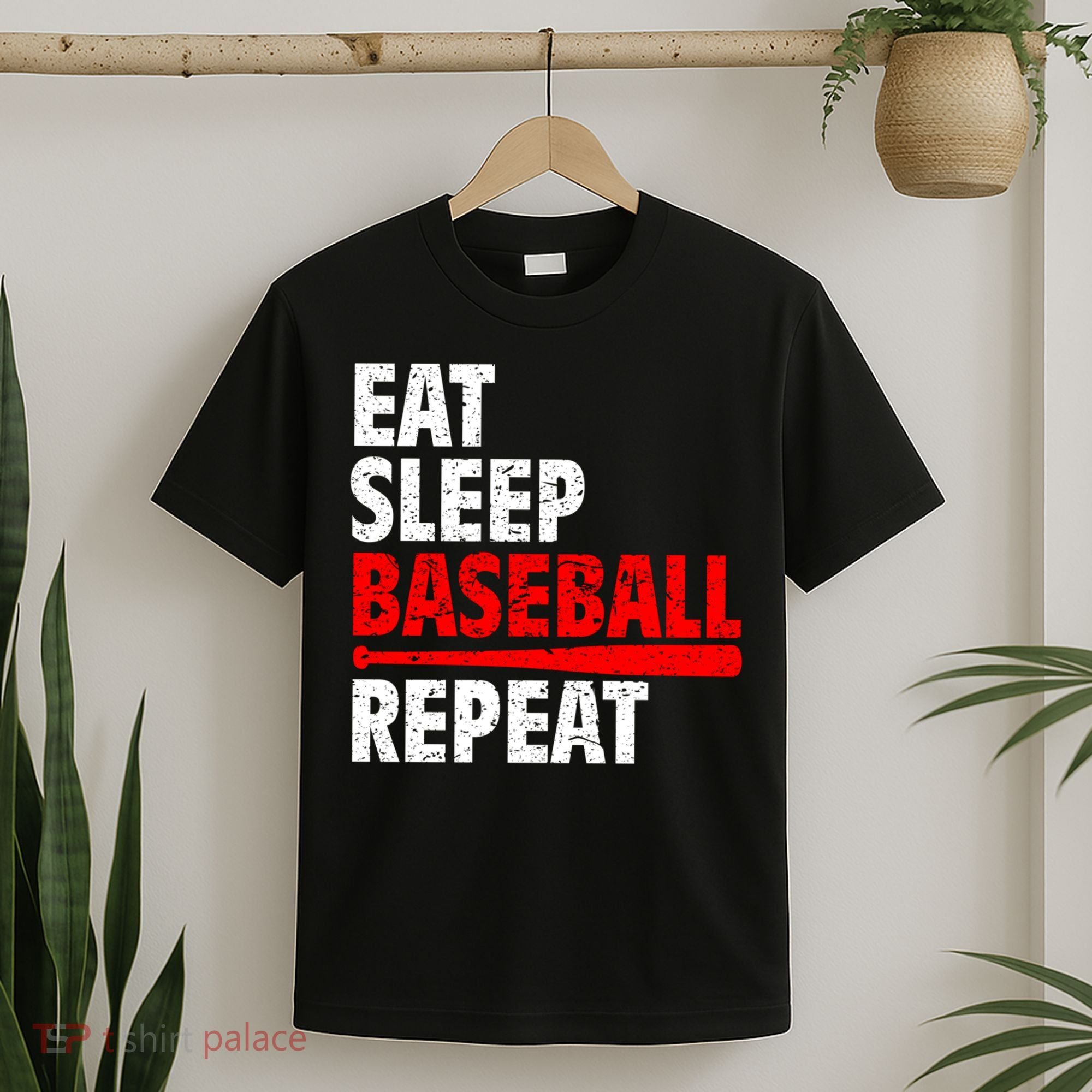Funny Eat Sleep Baseball Repeat Gift T-Shirt