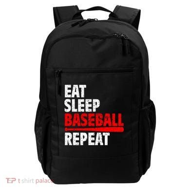 Funny Eat Sleep Baseball Repeat Gift Backpack