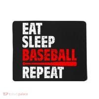 Funny Eat Sleep Baseball Repeat Gift Mousepad thumb 0