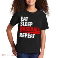 Funny Eat Sleep Baseball Repeat Gift Kids T-Shirt thumb 2