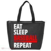 Funny Eat Sleep Baseball Repeat Gift Tote Bag thumb 0