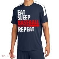 Funny Eat Sleep Baseball Repeat Gift Sport-Tek Competitor United Soccer Jersey thumb 0