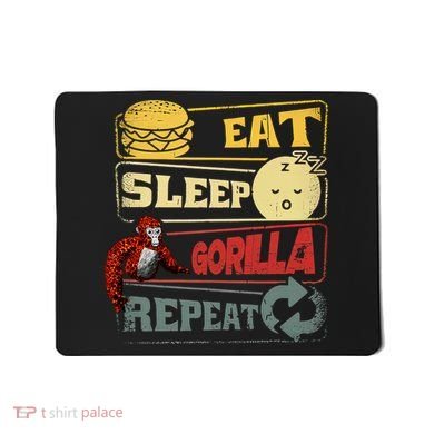 Funny Eat Sleep Gorilla Decorations Monke Tag Vr Game Gifts Mousepad