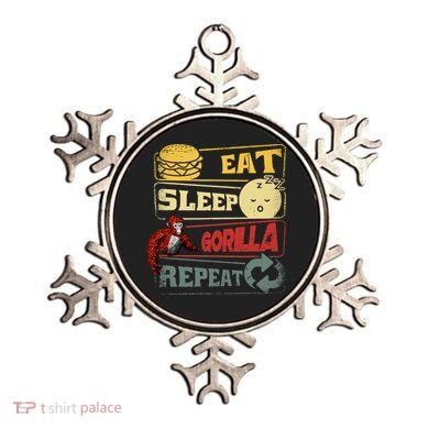 Funny Eat Sleep Gorilla Decorations Monke Tag Vr Game Gifts Ornament