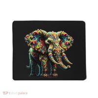 Fractal Elephant Spirit Animal Psychedelic Trippy Mousepad thumb 0