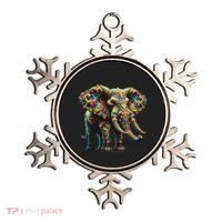 Fractal Elephant Spirit Animal Psychedelic Trippy Ornament thumb 0