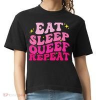 Funny Eat Sleep Queef Repeat Inappropriate Queefing Joke Comfort Colors Boxy T-Shirt thumb 0