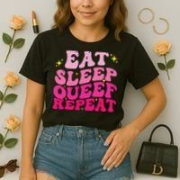 Funny Eat Sleep Queef Repeat Inappropriate Queefing Joke Comfort Colors Boxy T-Shirt thumb 2
