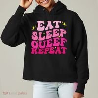 Funny Eat Sleep Queef Repeat Inappropriate Queefing Joke Ladies Heavyweight Boxy Pullover Hoodie thumb 0