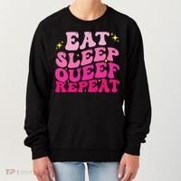 Funny Eat Sleep Queef Repeat Inappropriate Queefing Joke Women's Sweatshirt thumb 0