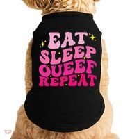 Funny Eat Sleep Queef Repeat Inappropriate Queefing Joke Doggie Tank thumb 0