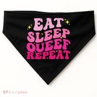Funny Eat Sleep Queef Repeat Inappropriate Queefing Joke USA-Made Doggie Bandana thumb 0