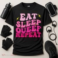 Funny Eat Sleep Queef Repeat Inappropriate Queefing Joke Cooling Performance Crew T-Shirt thumb 3