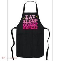 Funny Eat Sleep Queef Repeat Inappropriate Queefing Joke Apron thumb 0