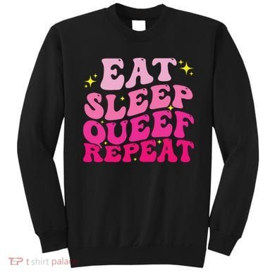 Funny Eat Sleep Queef Repeat Inappropriate Queefing Joke Sweatshirt
