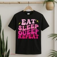 Funny Eat Sleep Queef Repeat Inappropriate Queefing Joke T-Shirt thumb 2