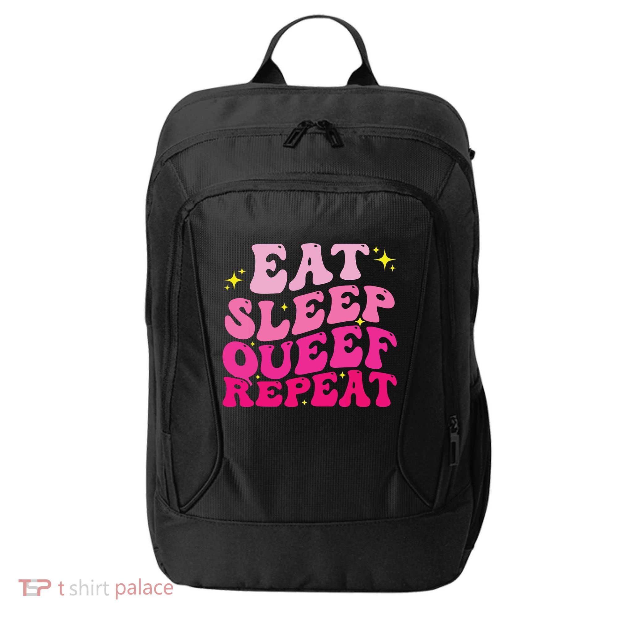 Funny Eat Sleep Queef Repeat Inappropriate Queefing Joke City Backpack