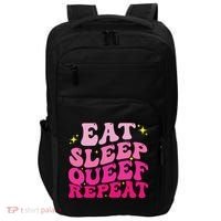 Funny Eat Sleep Queef Repeat Inappropriate Queefing Joke Impact Tech Backpack thumb 0