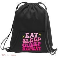 Funny Eat Sleep Queef Repeat Inappropriate Queefing Joke Sweatshirt Cinch Pack Bag thumb 0
