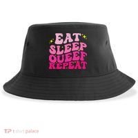 Funny Eat Sleep Queef Repeat Inappropriate Queefing Joke Sustainable Bucket Hat thumb 0